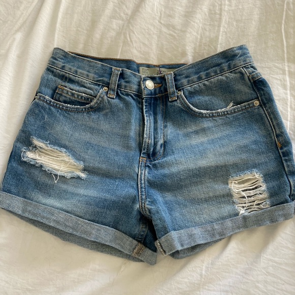 Topshop Pants - Topshop Rosa Denim Shorts